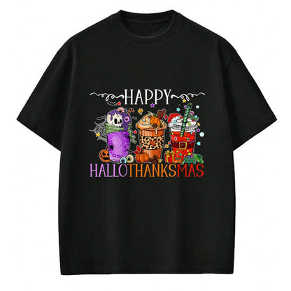 Best Thanksgiving Family Shirt , Funny Thanksgiving UnisexT-Shirt/Hoodie/Sweatshirt HLT00 - Happy Hallothanksmas Halloween Thanksgiving Christmas T-Shirt