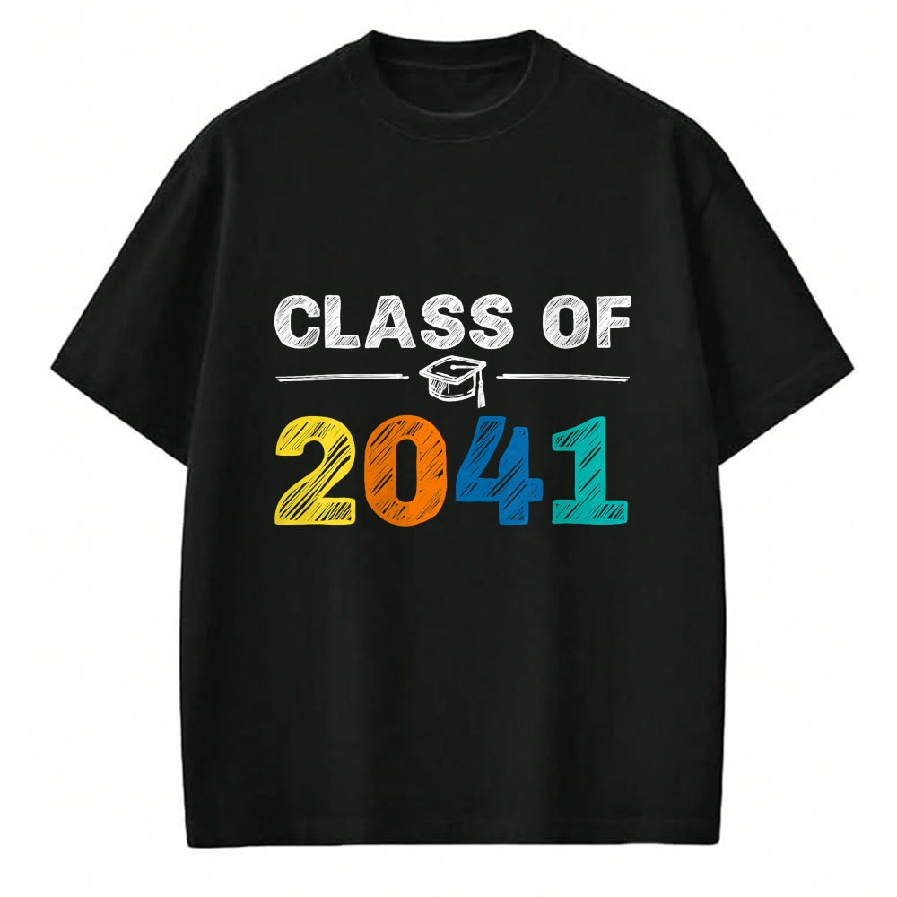 Best Student Shirt, Funny Back To School UnisexT-Shirt/Hoodie/Sweatshirt HLT00 - Class of 2041 Grow With Me First Day of School Graduation T-Shirt