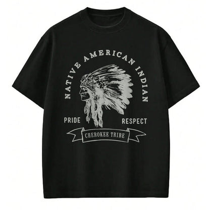 Native American T-Shirts, Vintage Native American Unisex T-Shirt/Hoodie/Sweatshirt HLT00 - Cherokee Tribe Native American Indian Pride Respect Design