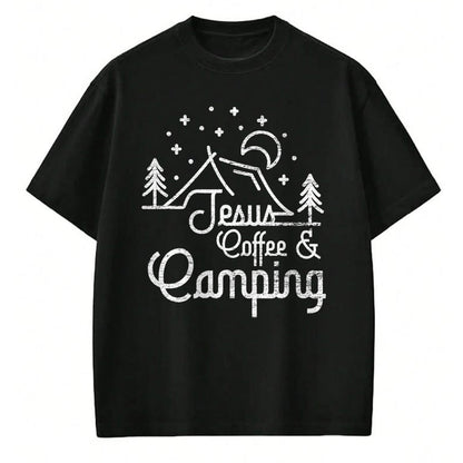 Christian Tee, Christian Faith Unisex T-Shirt/Hoodie/Sweatshirt HLT00 -  Camping Coffee Camper Camp Lover Christian Jesus T-Shirt