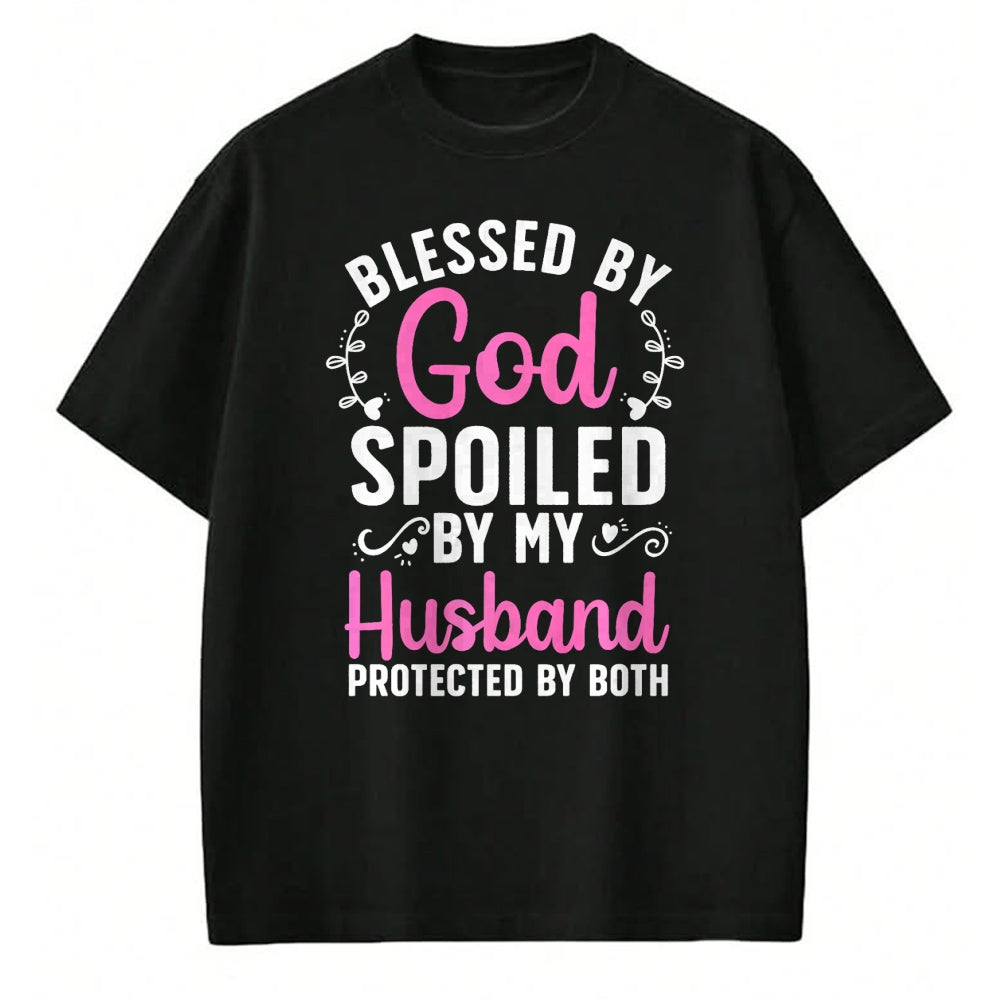 Best Wife Shirt, Wife and Husband Unisex T-Shirt/Hoodie/Sweatshirt HLT00 - Gift for wife T shirt, spoiled wife   Funny Spoiled Wife Art For Women Girls Husband Spoiled Wife Pr (5)