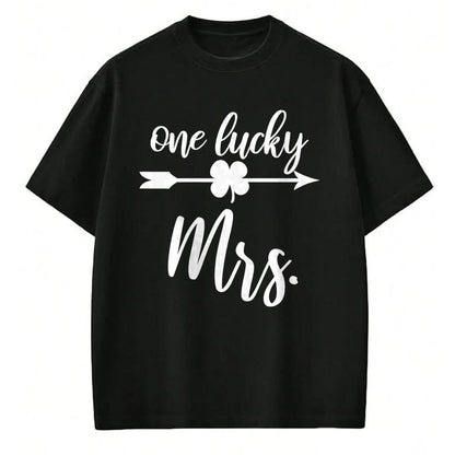 Best Wife Shirt, Wife and Husband Unisex T-Shirt/Hoodie/Sweatshirt HLT00 - Gift for wife T shirt, lucky wife   Womens Husband and Wife St Patricks Day T Shirt Gift One Lucky M