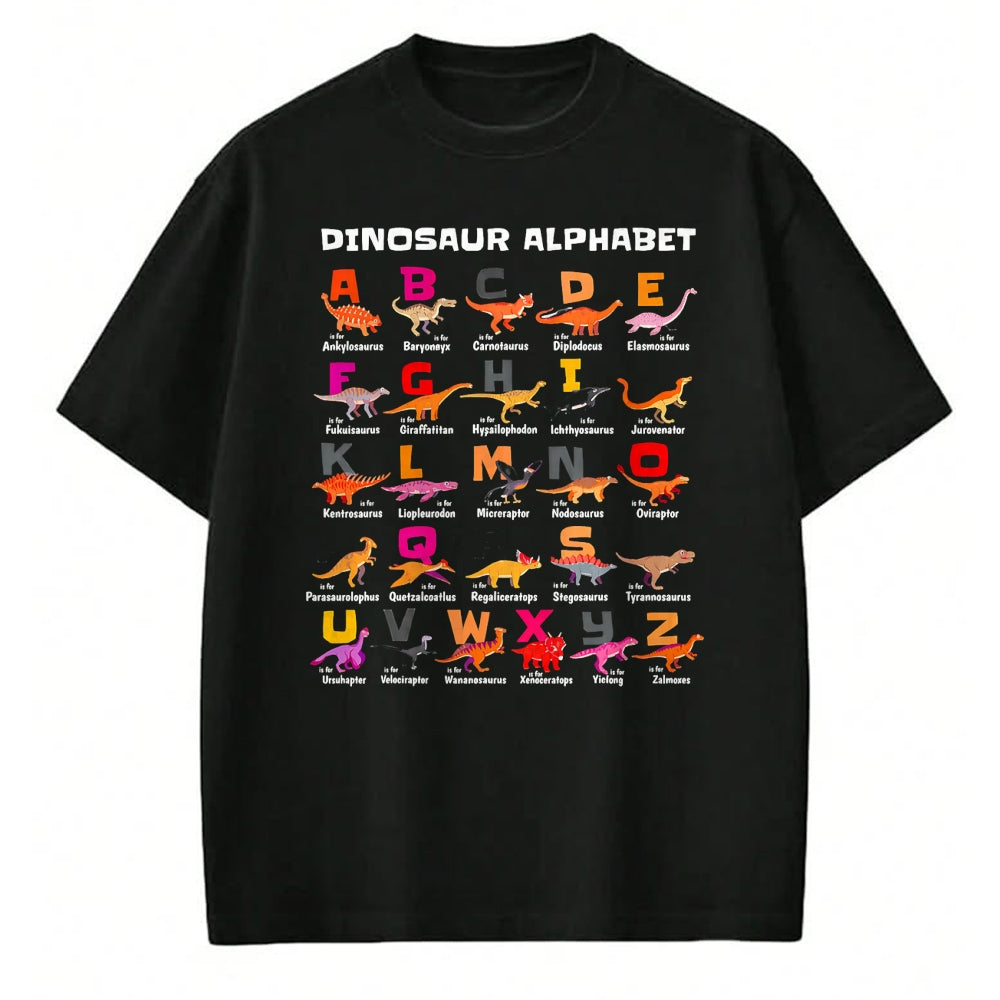 Best Dinosaur Lover Shirt, Funny Dinosaur UnisexT-Shirt/Hoodie/Sweatshirt HLT00 - Types of Dinosaurs Alphabet A-Z ABC Dino Identification T-Shirt (3)