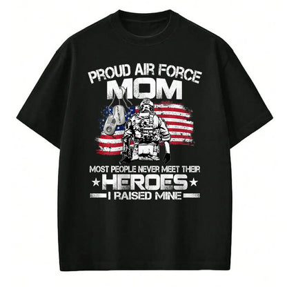 Gift for Mom Shirt, Funny Mom Unisex T-Shirt/Hoodie/Sweatshirt HLT00 - Proud Air Force Mom Air Force Graduation Mom USAF Heroes T-Shirt
