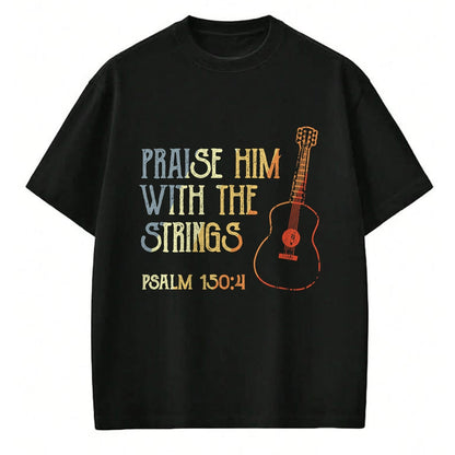 Christian Tee, Christian Faith Unisex T-Shirt/Hoodie/Sweatshirt HLT00 - Guitarist Christian Music Guitar Player Bible Verse T-Shirt