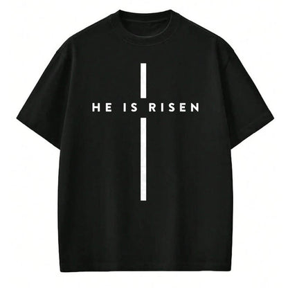 Christian Tee, Christian Faith Unisex T-Shirt/Hoodie/Sweatshirt HLT00 - He Is Risen Cross Jesus Easter Day Christmas Christians T-Shirt