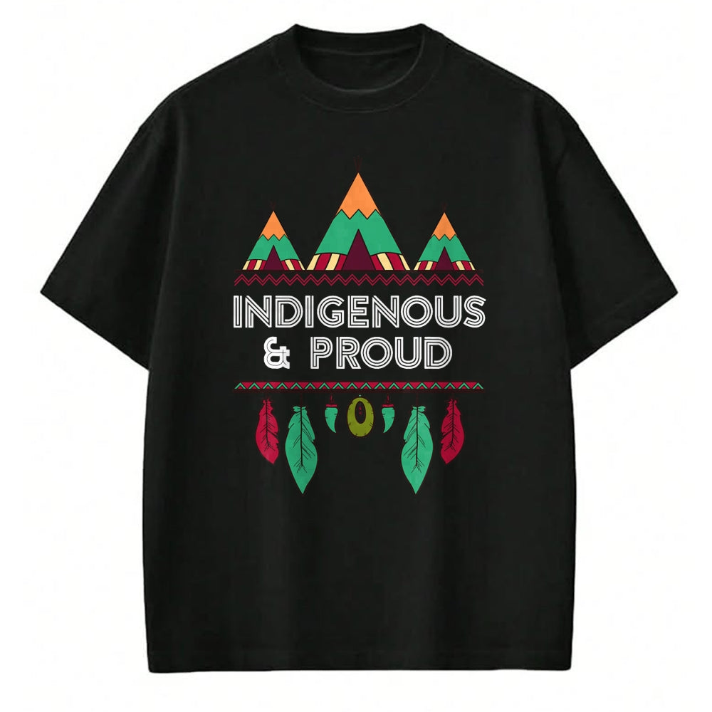 Native American T-Shirts, Vintage Native American Unisex T-Shirt/Hoodie/Sweatshirt HLT00 - Indigenous and Proud Native Pride Indigenous People T