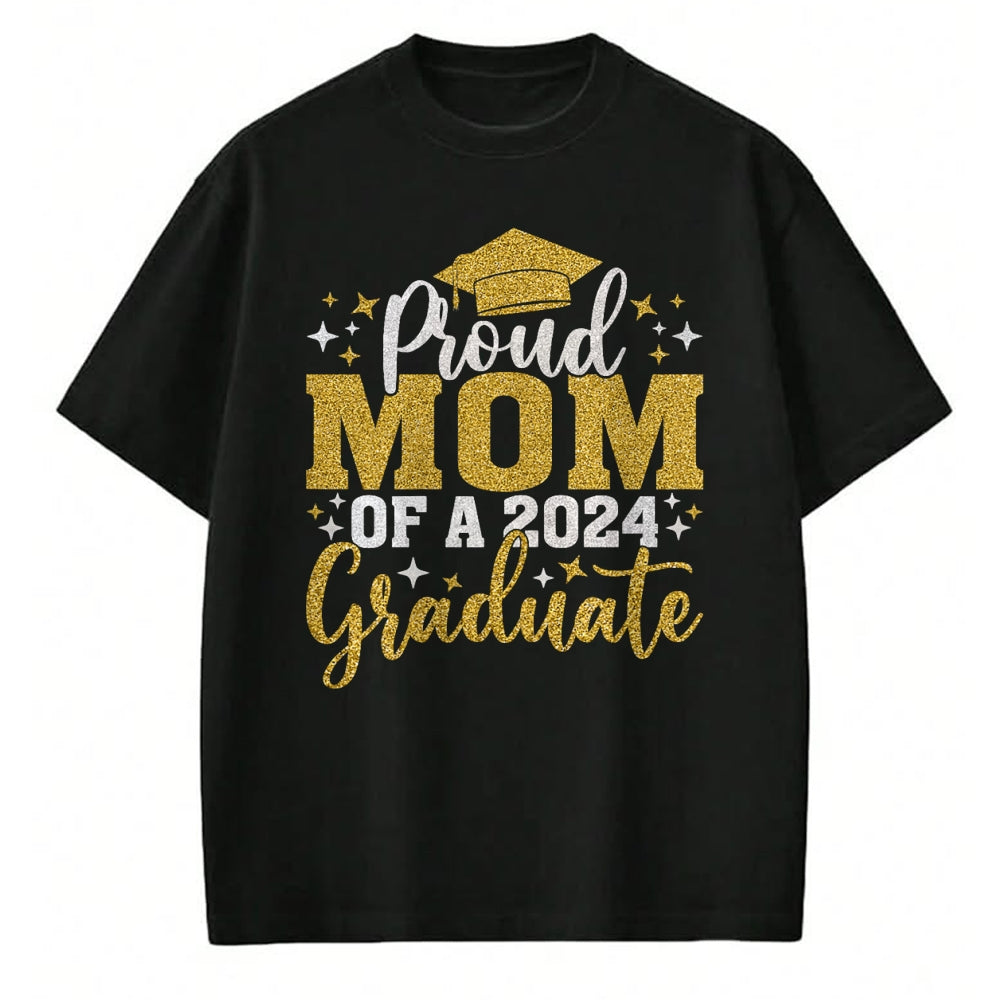 Gift for Mom Shirt, Funny Mom Unisex T-Shirt/Hoodie/Sweatshirt HLT00 - Mom Senior 2024 Proud Mom Of A Class Of 2024 Graduate T-Shirt