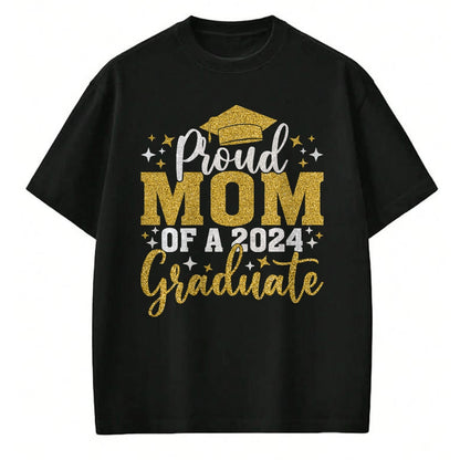 Gift for Mom Shirt, Funny Mom Unisex T-Shirt/Hoodie/Sweatshirt HLT00 - Mom Senior 2024 Proud Mom Of A Class Of 2024 Graduate T-Shirt