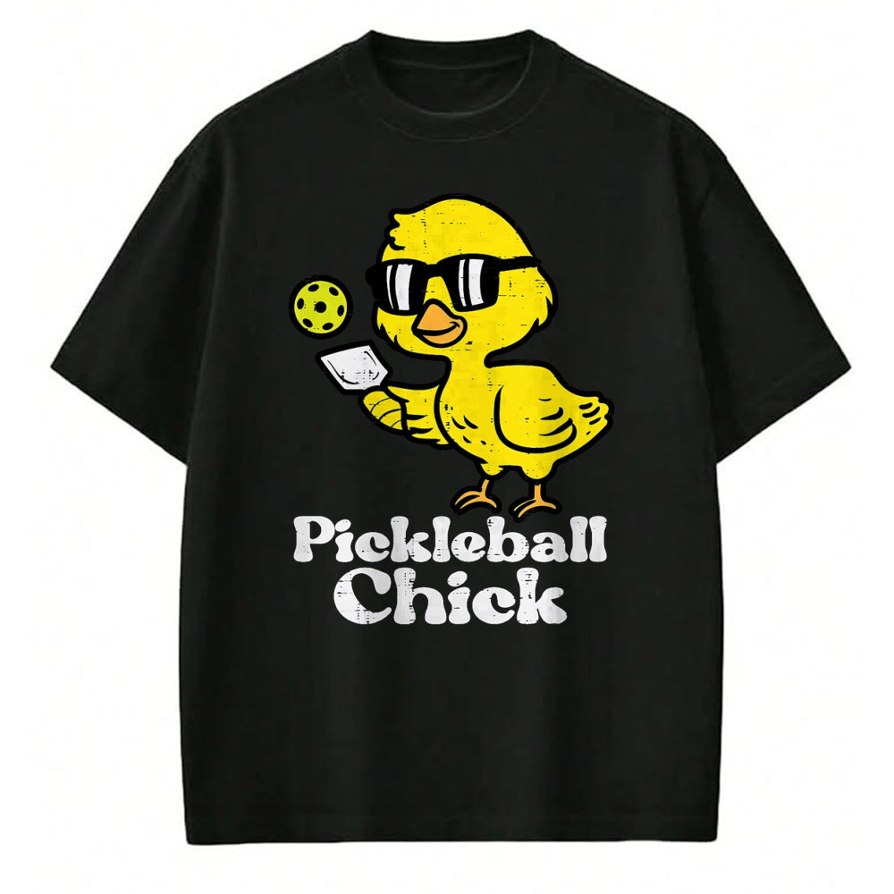Funny Pickleball Shirt, Pickleball Lover Unisex T-Shirt/Hoodie/Sweatshirt HLT00 - Pickleball Chick Funny Pickle Ball Women Girls Kids Toddler T-Shirt