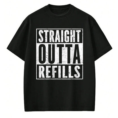 Best Doctor Shirt, Funny Doctor UnisexT-Shirt/Hoodie/Sweatshirt HLT00 - Straight Outta Refills Funny Pharmacy Quote Doctor Joke T-Shirt