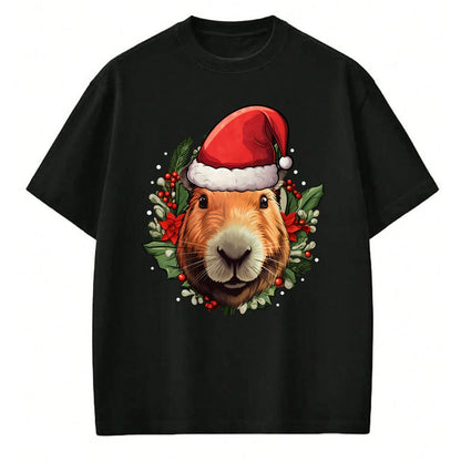 Cute Capybara Shirt, Funny Capybara Unisex T-Shirt/Hoodie/Sweatshirt HLT00 - Funny Christmas Capybara Long Sleeve T-Shirt