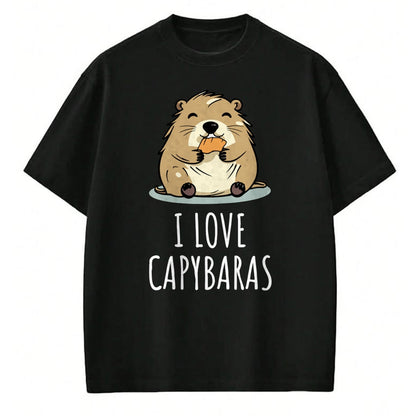 Cute Capybara Shirt, Funny Capybara Unisex T-Shirt/Hoodie/Sweatshirt HLT00 - I Love Capybaras Long Sleeve T-Shirt