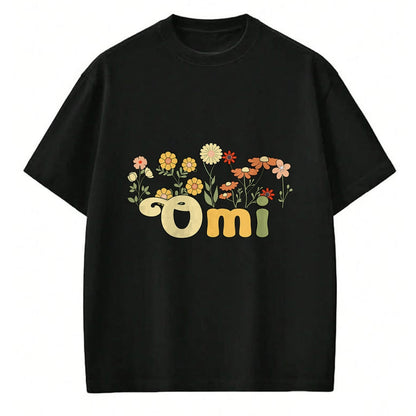 Best Grandma Shirt, Proud Grandma Unisex T-Shirt/Hoodie/Sweatshirt HLT00 - Groovy Omi Grandmother Flowers Omi Grandma T-Shirt
