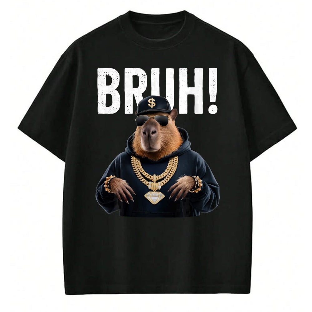Cute Capybara Shirt, Funny Capybara Unisex T-Shirt/Hoodie/Sweatshirt HLT00 - Stylish Hip Hop Capybara Long Sleeve T-Shirt