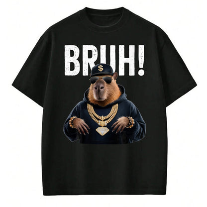 Cute Capybara Shirt, Funny Capybara Unisex T-Shirt/Hoodie/Sweatshirt HLT00 - Stylish Hip Hop Capybara Long Sleeve T-Shirt