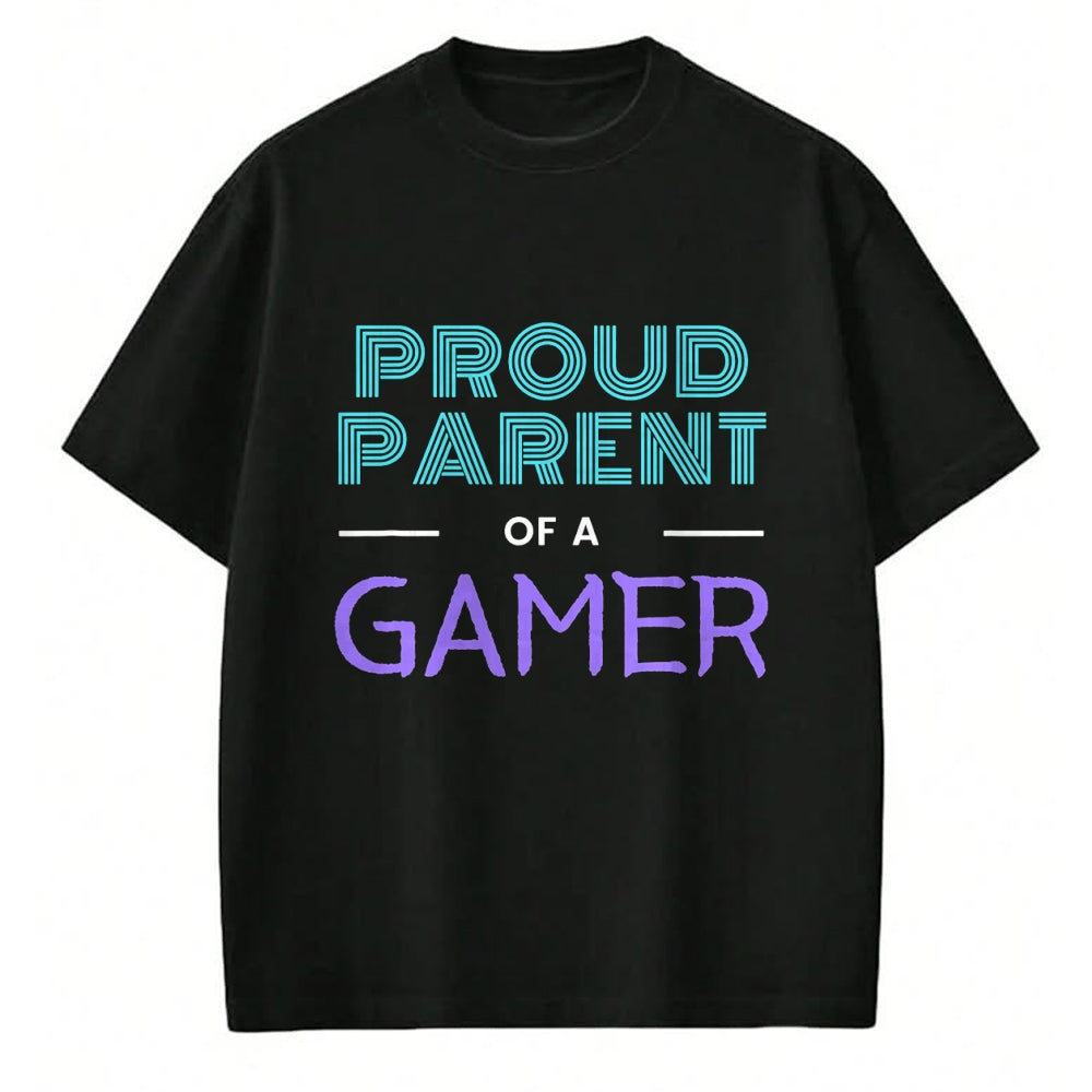 Gift for Dad Shirt, Funny Dad Unisex T-Shirt/Hoodie/Sweatshirt HLT00 – Proud Parent Of A Gamer - Fathers Day Mothers Day Gamer Kid T-Shirt