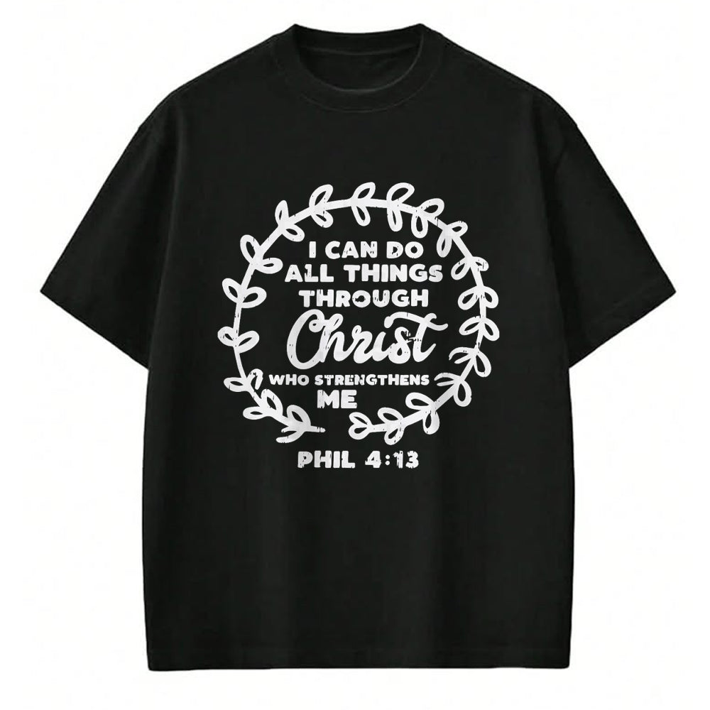 Christian Tee, Christian Faith Unisex T-Shirt/Hoodie/Sweatshirt HLT00 - I Can Do Things Christ Bible God Jesus Christian Gift T-Shirt