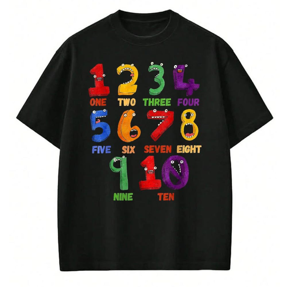 Best Student Shirt, Funny Back To School UnisexT-Shirt/Hoodie/Sweatshirt HLT00 - Learning Math Numbers Counting Funny Back to School Teacher T-Shirt, Women, Black, Small