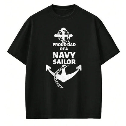 Gift for Dad Shirt, Funny Dad Unisex T-Shirt/Hoodie/Sweatshirt HLT00 – Proud Dad of a Navy Sailor T-Shirt