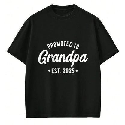 Best Grandpa Shirt, Proud Grandpa Unisex T-Shirt/Hoodie/Sweatshirt HLT00 - Promoted to Grandpa 2025 Soon to Be Grandfather New Grandpa T-Shirt (1)