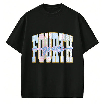 Best Teacher Shirt, Funny Teacher UnisexT-Shirt/Hoodie/Sweatshirt HLT00 - Preppy Fourth Grade Teacher 4th Grade Back to School Girls T-Shirt
