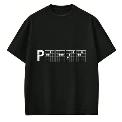 Guitar Lover Shirt, Funny Guitar UnisexT-Shirt/Hoodie/Sweatshirt HLT00 - Guitar Chord Shirt Tab Funny Peace Word Made of Chords T-Shirt