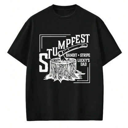 Gift for Dad Shirt, Funny Dad Unisex T-Shirt/Hoodie/Sweatshirt HLT00 – Funny Stumpfest Bandit stripe and lucky_s dad T-Shirt