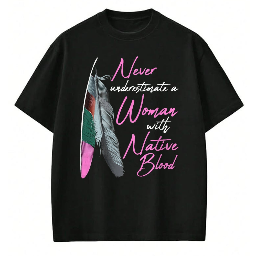 Native American T-Shirts, Vintage Native American Unisex T-Shirt/Hoodie/Sweatshirt HLT00 - Native American Indian A Woman With Native Blood