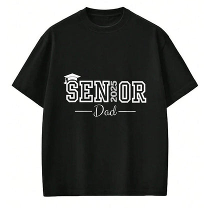 Gift for Dad Shirt, Funny Dad Unisex T-Shirt/Hoodie/Sweatshirt HLT00 – Cute Heart Graduate Proud Dad Senior of 2025 Class T-Shirt