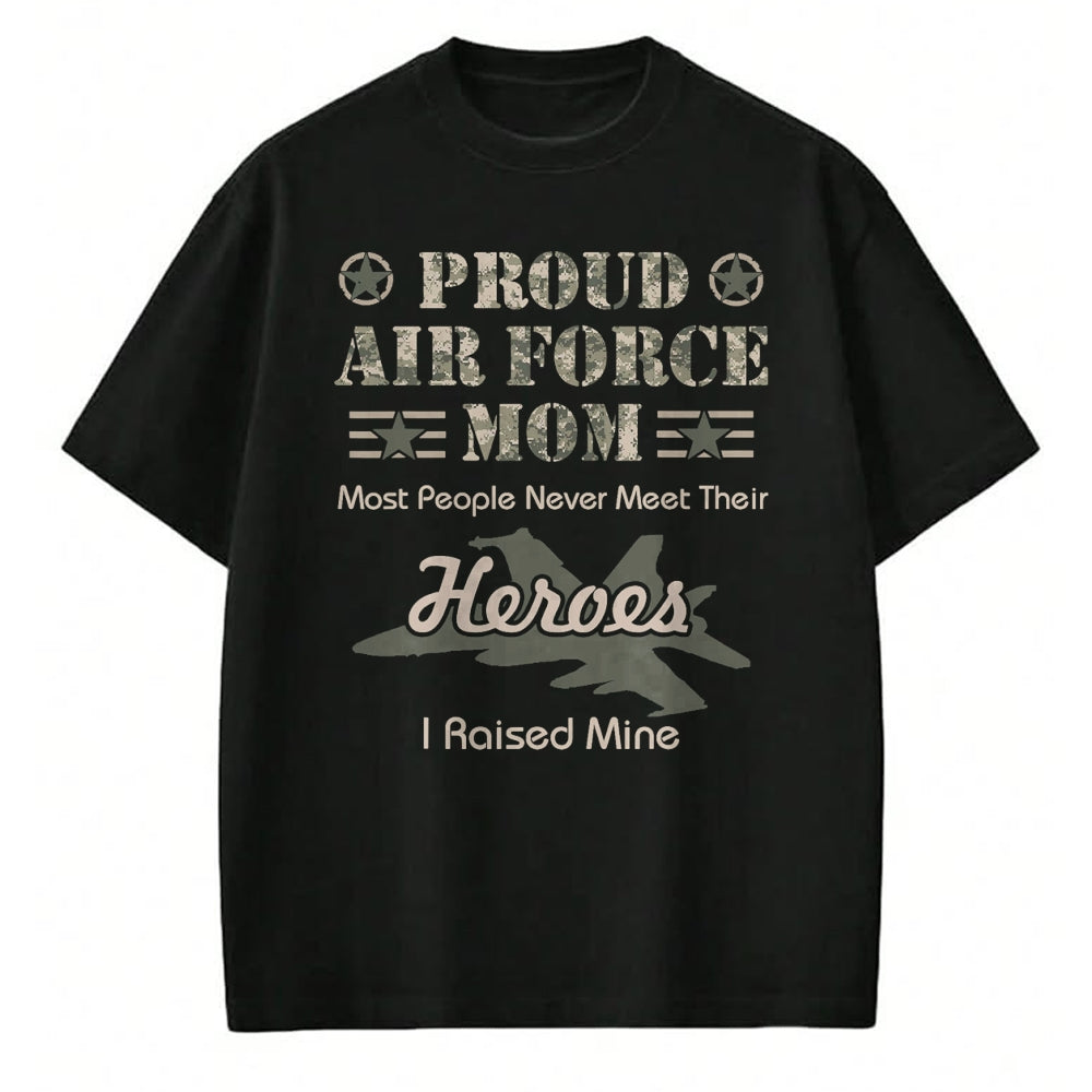 Gift for Mom Shirt, Funny Mom Unisex T-Shirt/Hoodie/Sweatshirt HLT00 - Proud Air Force Mom T-Shirt