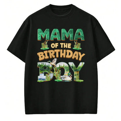 Gift for Mom Shirt, Funny Mom Unisex T-Shirt/Hoodie/Sweatshirt HLT00 - Mom Dad Mama Birthday Boy One Lucky Duck 1st First Family T-Shirt