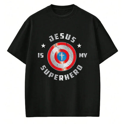 Christian Tee, Christian Faith Unisex T-Shirt/Hoodie/Sweatshirt HLT00 - Jesus is My Superhero Fun Christian Religious T-Shirt