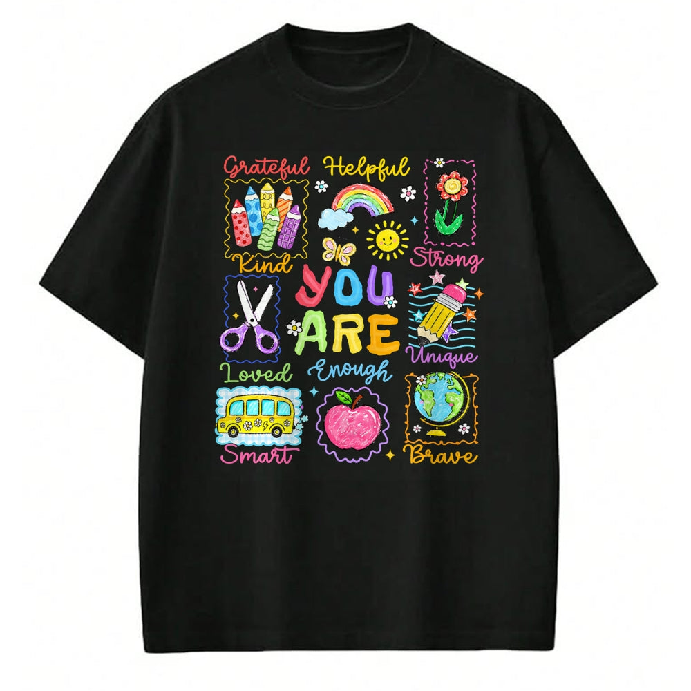 Best Student Shirt, Funny Back To School UnisexT-Shirt/Hoodie/Sweatshirt HLT00 - Back to School You are Smart Kind Enough Teacher Kid T-Shirt
