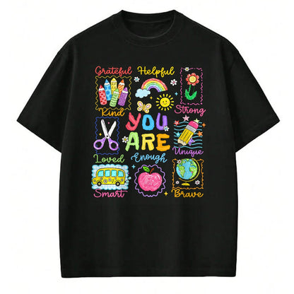 Best Student Shirt, Funny Back To School UnisexT-Shirt/Hoodie/Sweatshirt HLT00 - Back to School You are Smart Kind Enough Teacher Kid T-Shirt