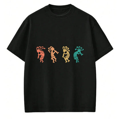 Native American T-Shirts, Vintage Native American Unisex T-Shirt/Hoodie/Sweatshirt HLT00 - Dancing Kokopelli Southwestern USA Native American Symbol