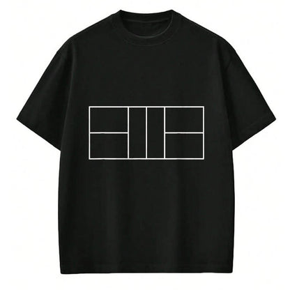Funny Pickleball Shirt, Pickleball Lover Unisex T-Shirt/Hoodie/Sweatshirt HLT00 - Pickleball Court Outline Minimalist Sport T-Shirt