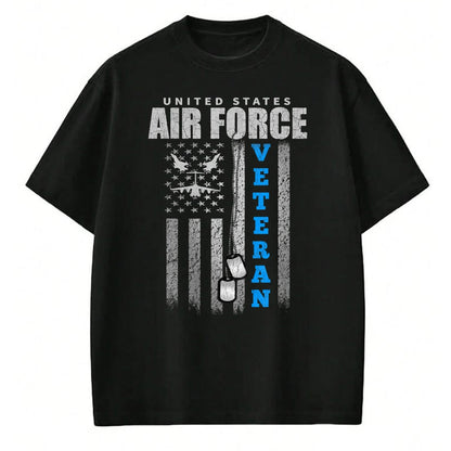 Proud Veteran Shirt, Funny Veteran UnisexT-Shirt/Hoodie/Sweatshirt HLT00 - Veteran of The US Air Force USA Flag Veterans T-Shirt