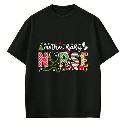 Funny Nurse Shirt, Nurse Unisex T-Shirt/Hoodie/Sweatshirt HLT00 - Mother Baby Nurse Christmas Postpartum Nursing NP RN Squad T-Shirt