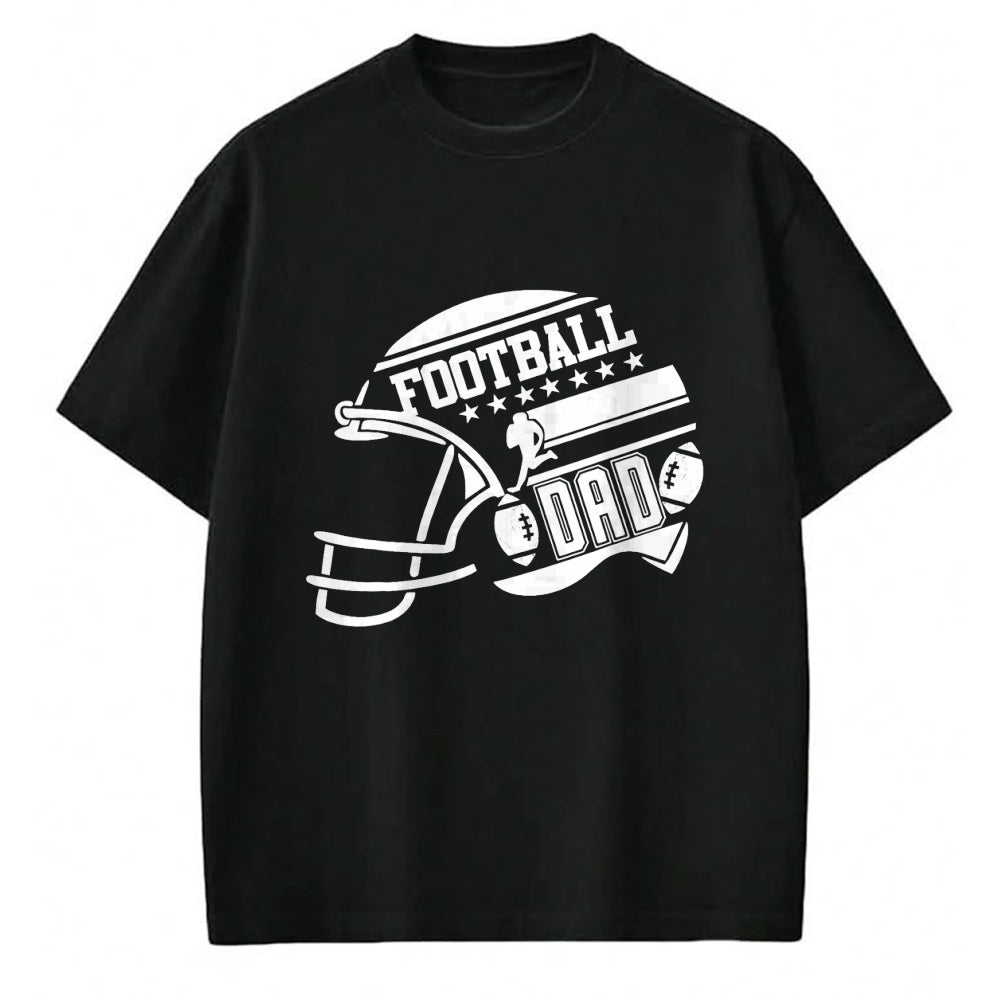 Gift for Dad Shirt, Funny Dad Unisex T-Shirt/Hoodie/Sweatshirt HLT00 – Football Dad Helmet For Men Proud Fathers Day College Season T-Shirt