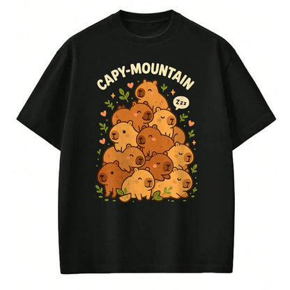 Cute Capybara Shirt, Funny Capybara Unisex T-Shirt/Hoodie/Sweatshirt HLT00 - Capybara T-Shirt Capy-Mountain Cute Design Capybara Shirt T-Shirt