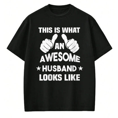 Best Wife Shirt, Wife and Husband Unisex T-Shirt/Hoodie/Sweatshirt HLT00 - This Is What An Awesome Husband Looks Like Gift T-Shirt