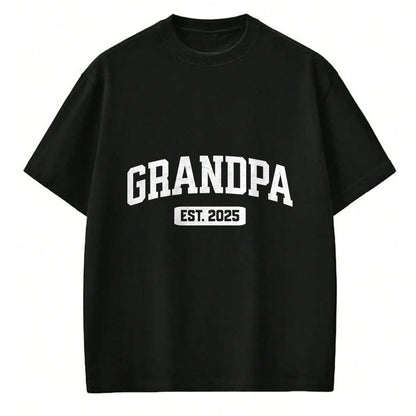 Best Grandpa Shirt, Proud Grandpa Unisex T-Shirt/Hoodie/Sweatshirt HLT00 - Promoted to Grandpa 2025 Grandfather Pregnancy Announcement T-Shirt