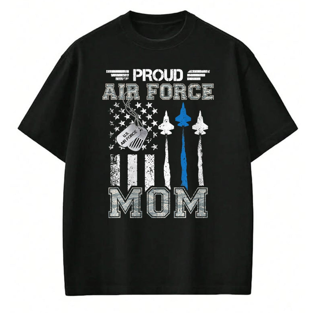 Gift for Mom Shirt, Funny Mom Unisex T-Shirt/Hoodie/Sweatshirt HLT00 - Proud Air Force Mom US Air Force Graduation Mom Gifts T-Shirt