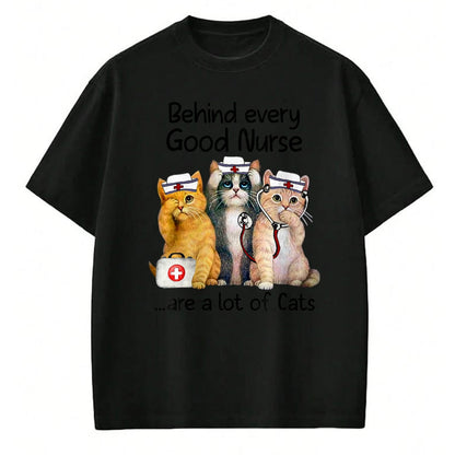 Cat Love Shirt, Funny Cat Lover Gift UnisexT-Shirt/Hoodie/Sweatshirt HLT00 - Gift For Nurses Nursing Who Love Cats Apparel T-Shirt