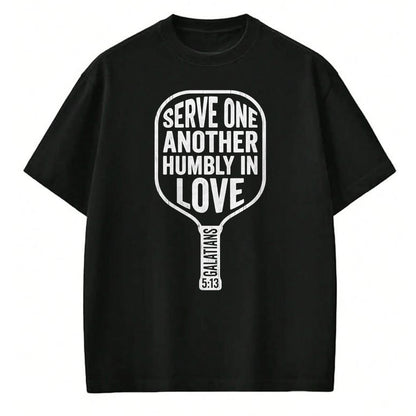 Funny Pickleball Shirt, Pickleball Lover Unisex T-Shirt/Hoodie/Sweatshirt HLT00 - Christian Pickleball Paddle with Galatians 513 T-Shirt