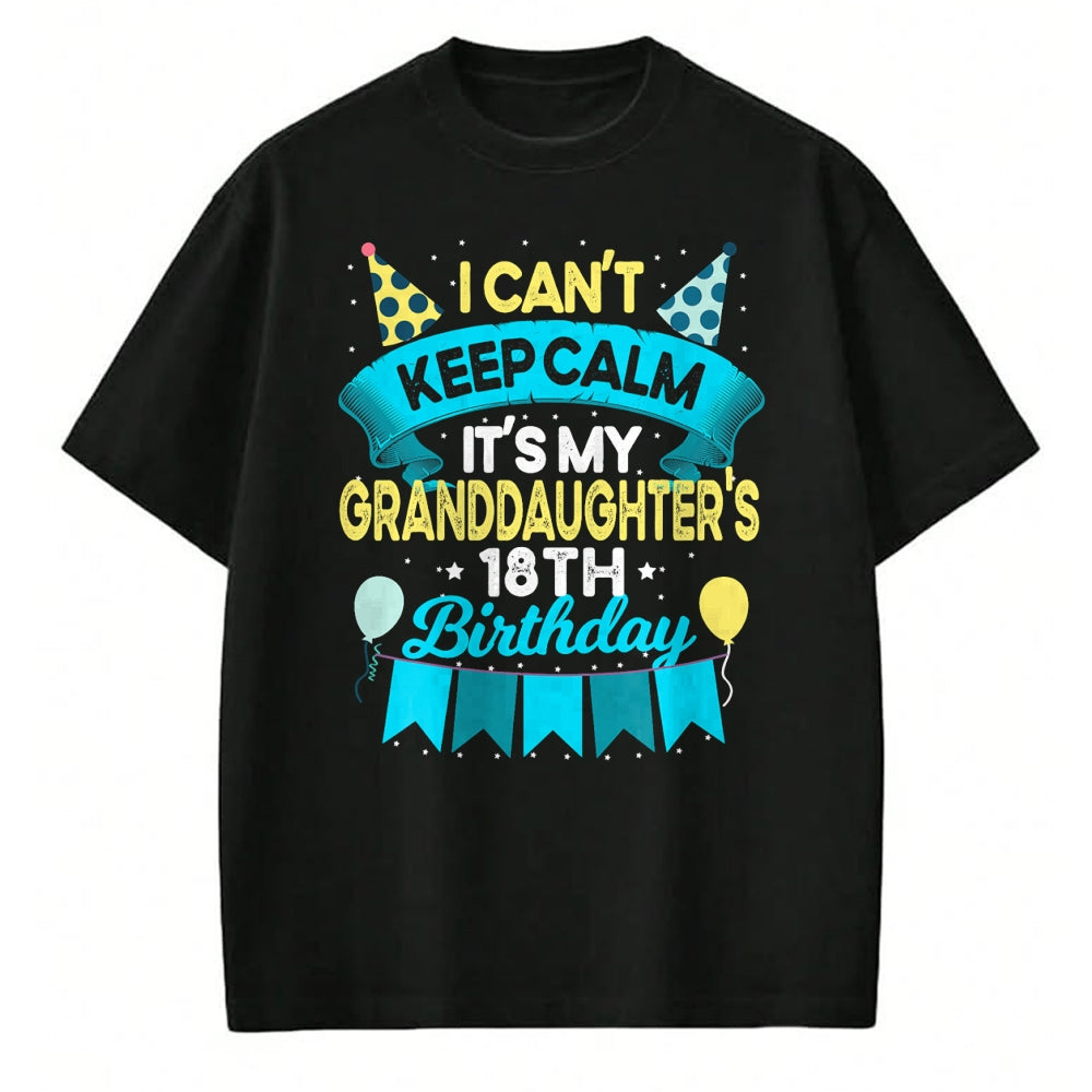Best Grandpa Shirt, Proud Grandpa Unisex T-Shirt/Hoodie/Sweatshirt HLT00 -  It's My Granddaughter 18th Birthday Shirt Gift 18 Years Old T-Shirt
