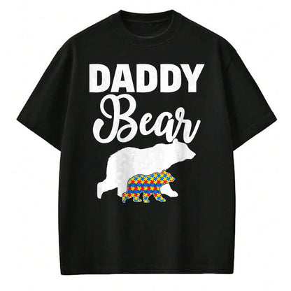 Gift for Dad Shirt, Funny Dad Unisex T-Shirt/Hoodie/Sweatshirt HLT00 – Daddy Bear Autism Awareness Shirt For Proud Autism Father T-Shirt