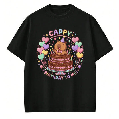 Cute Capybara Shirt, Funny Capybara UnisexT-Shirt/Hoodie/Sweatshirt HLT00 - Capybara Birthday for Kids Cappy Birthday to Me T-Shirt