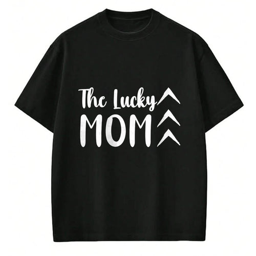 Gift for Mom Shirt, Funny Mom Unisex T-Shirt/Hoodie/Sweatshirt HLT00 - The Lucky Mom Down Syndrome Awareness Three Arrow 21 Long Sleeve T-Shirt